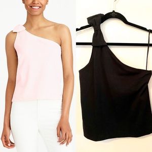 J.Crew One-Shoulder Bow Tank Top
